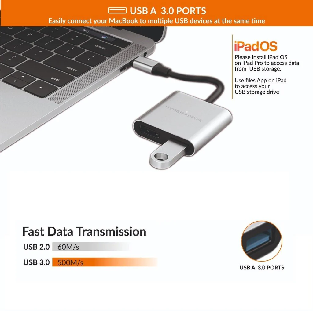 HyperDrive 4K HDMI 3-in-1 USB-C Hub - HD259A