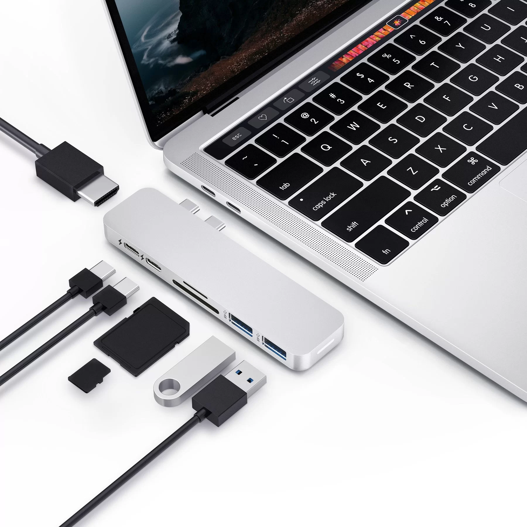 hub-chuyen-doi-hyperdrive-7-in-2-usb-c-thunderbolt-3-gn28b-02 Hub Chuyển Đổi HyperDrive USB-C 7-IN-2 Thunderbolt 3