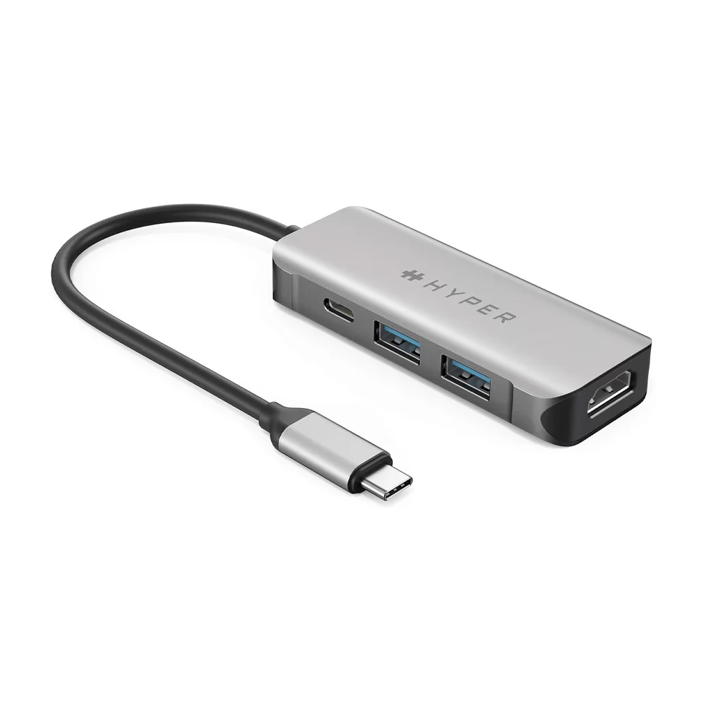 Cổng Chuyển HDMI 4K/60Hz HyperDrive 4-IN-1 USB-C Hub (HD41)