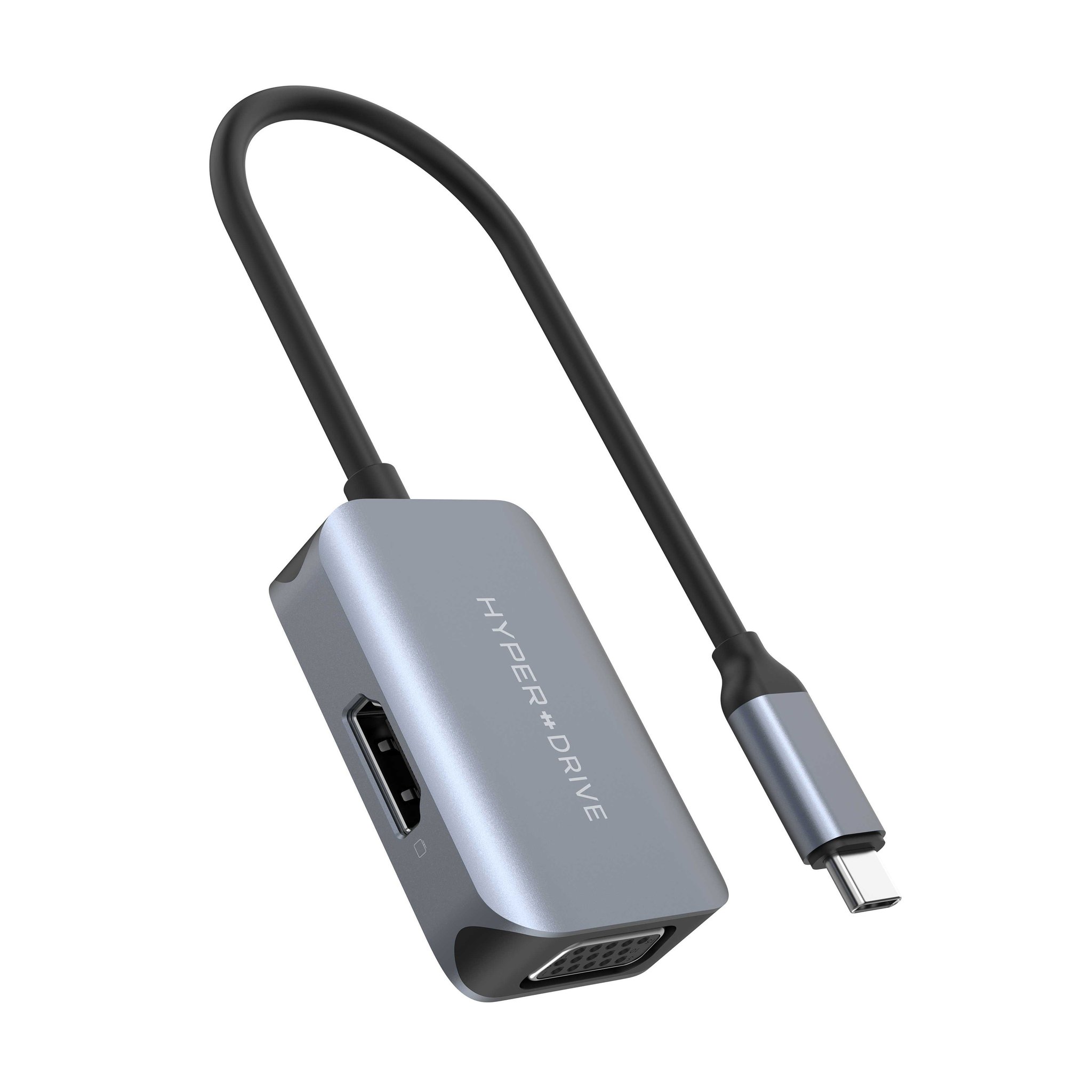 Cổng Chuyển HyperDrive 2-in-1 HDMI/VGA 4K60Hz USB-C HUB – HD-C2HV-GR