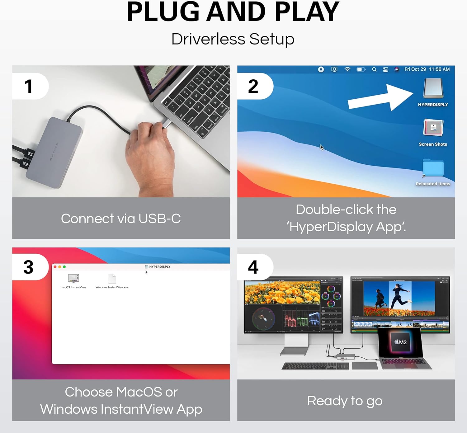 cong-chuyen-ra-2-man-hinh-hyperdrive-10-in-1-03 Cổng Chuyển 2 Màn Hình HyperDrive Dual 4k HDMI 10-IN-1 USB-C - HDM1H