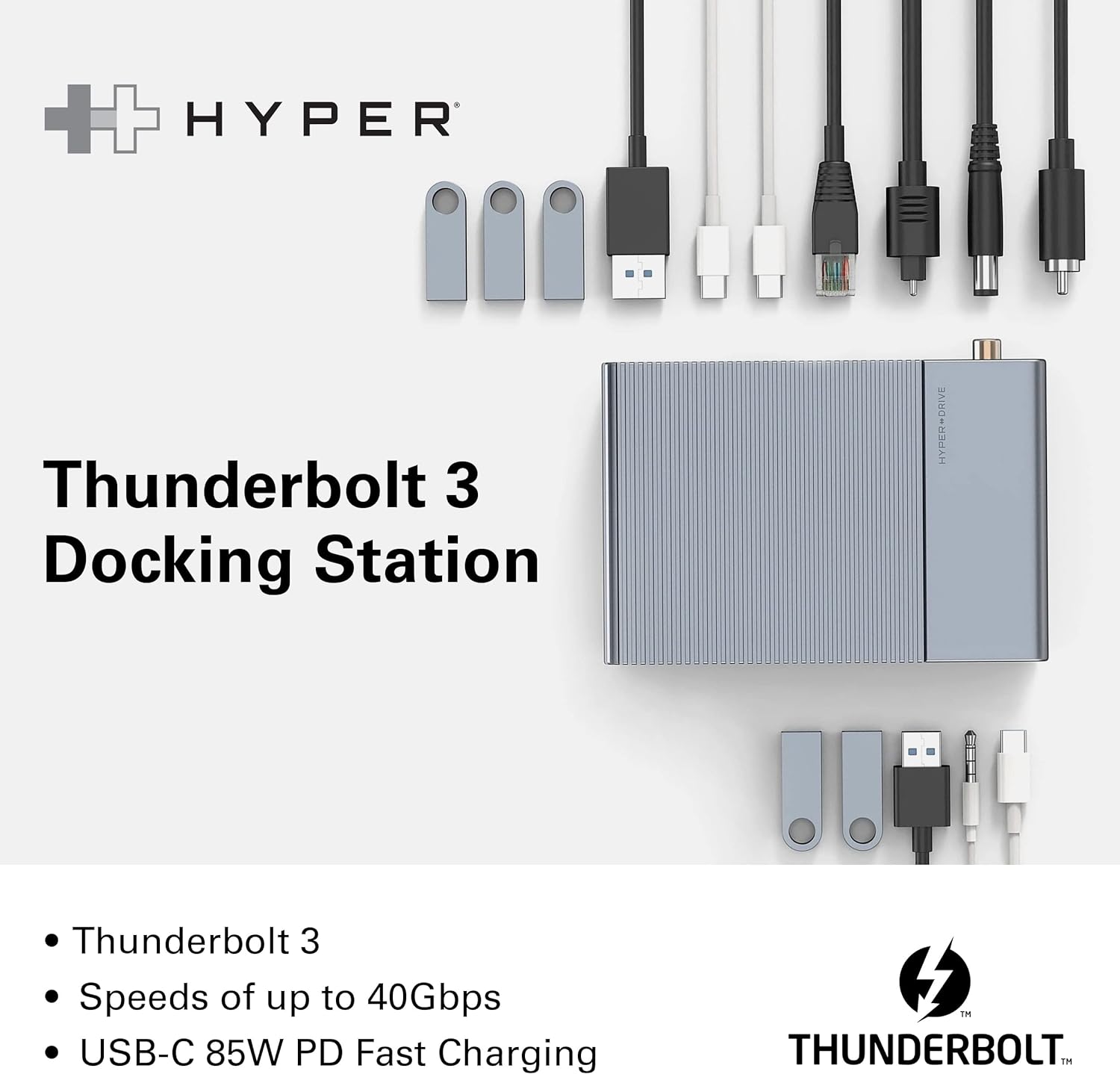 Dock Hyperdrive Gen 2-14 Port Thunderbolt 3 Stantion HD-G2TB314