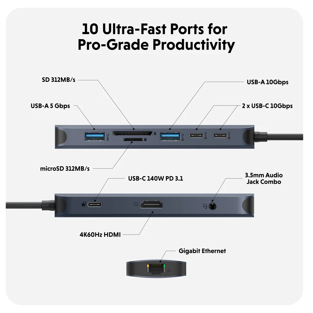 hub-hyperdrive-next-10-port-usb-c-ngockhoamedia-02 Cổng chuyển HyperDrive® Next 10 Port USB-C - HD4005GL