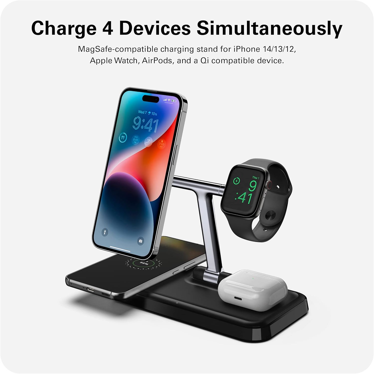 hyperJuice-magnetic-wireless-charging-multiple-02 Bộ sạc không dây 4 trong 1 HyperJuice Wireless - HJ-499QM